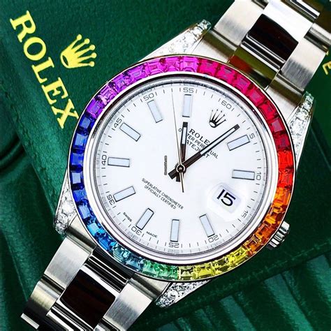 rolex rainbow bezel